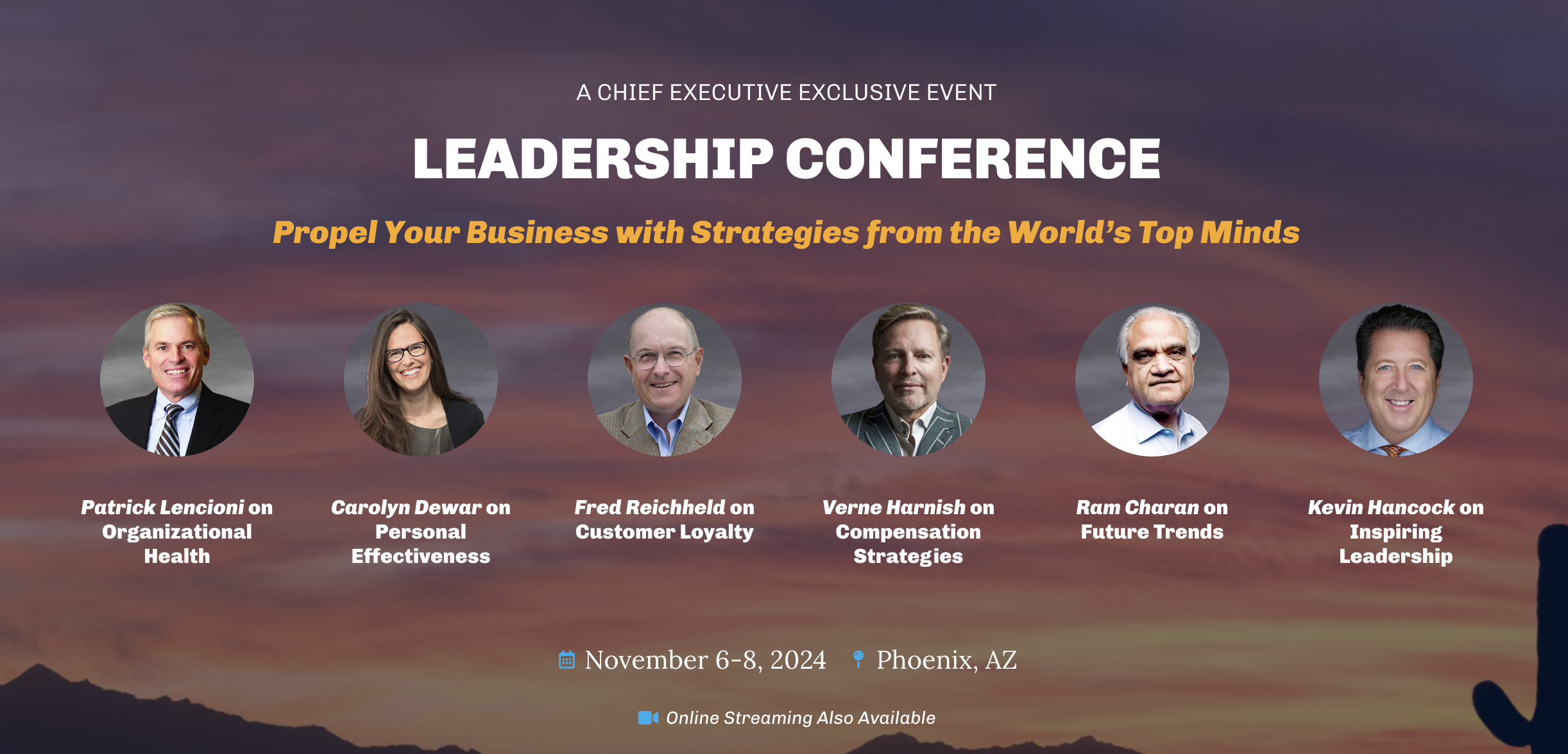 LEADERSHIP CONFERENCE – Propel Your Business with Strategies from the World’s Top Minds